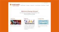 Desktop Screenshot of dupagevineyard.org