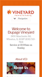 Mobile Screenshot of dupagevineyard.org