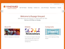 Tablet Screenshot of dupagevineyard.org